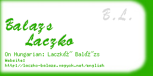 balazs laczko business card